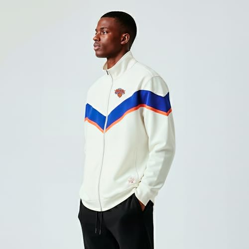 Image of GAME 7 NBA mens X Nba Men's Officially Licensed Long Sleeve Neoprene Zip Up Sweatshirt