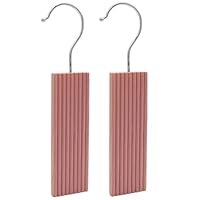 Ashwood & Rye Cedar Wood Moth Repellent Hanging Blocks, Natural Cedar, Pack of 2, with Hooks for Wardrobes and Storage