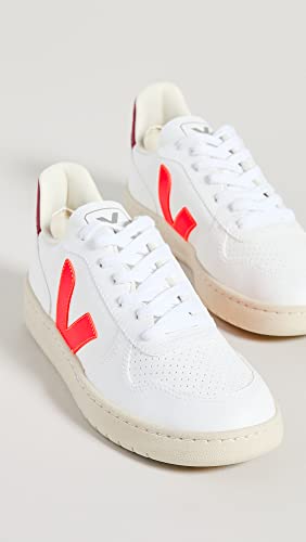 Veja Sneakers V-10 Uomo White - Orange Fluo