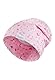 Sterntaler Beanie Herzchen - Niedliche Baby Mütze aus Flammgarn Jersey mit Allover Druck - Mädchen UV-Schutz 50+ Beanie Mütze - variabel tragbar - Baby und Kinder Übergangsmütze, puderrosa, Größe 39