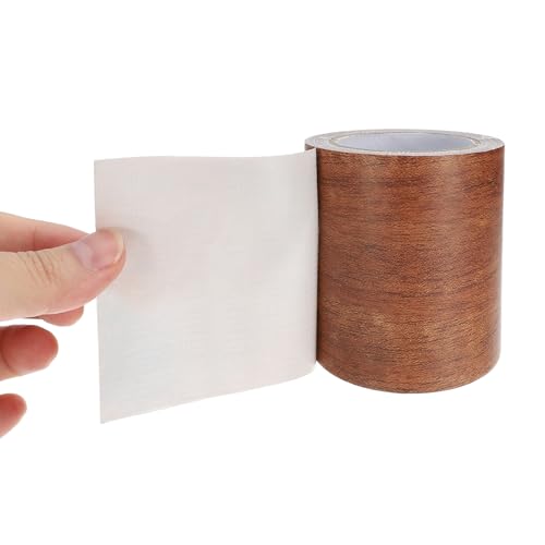 Image of PATIKIL Wood Grain Repair Tape 2.2 inch x15ft,2 Pcs Self Adhesive Realistic Textured Repair Tape Patch for Floor Door Table Cabinets Desk,Mahogany