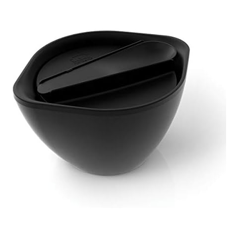 monbento - Leakproof Bowl Lunch Box MB Lib Onyx - Ideal for Holds Soups Salads, Pasta - for Work Lunch Packing - BPA Free - Food Grade Safe - Black Cover