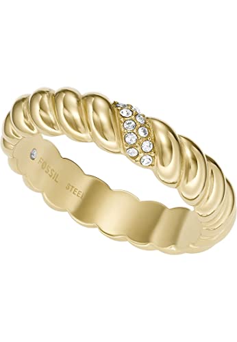 Bague femme Fossil en acier hypoallergénique - Finition haute durabilité