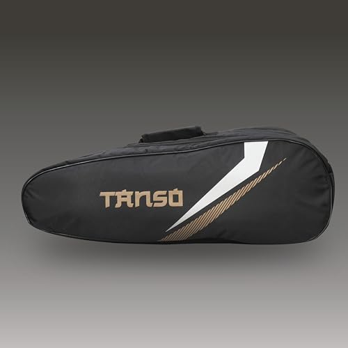 Image of TANSO T-Blast Badminton Kit Bag | Spacious Racket Bag with Two Large Compartments and Separate Shoe Compartment | Front Zipper Pocket and Adjustable Straps