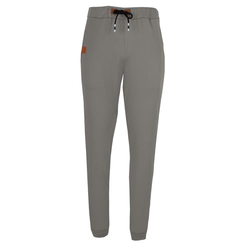 Mens Joggers with Zipper Pockets Fleece Tapered Sweatpants Drawstring Waist Athletic Gym Running Workout Track Pants