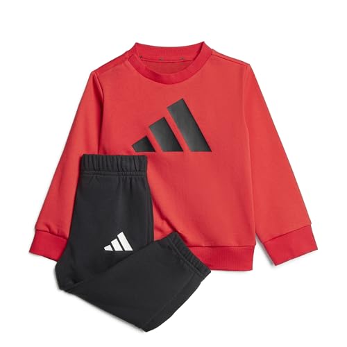 adidas Unisex bebé ESSENTIALS BIG LOGOJOGGER, pure ruby/black, 9-12 Months