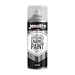 JENOLITE Appliance Enamel Paint | BLACK | 400ml | Black Spray Paint | Refresh & Restore Appliances | Ideal Touch-Up Paint For Fridges, Freezers, Washing Machines, Radiators