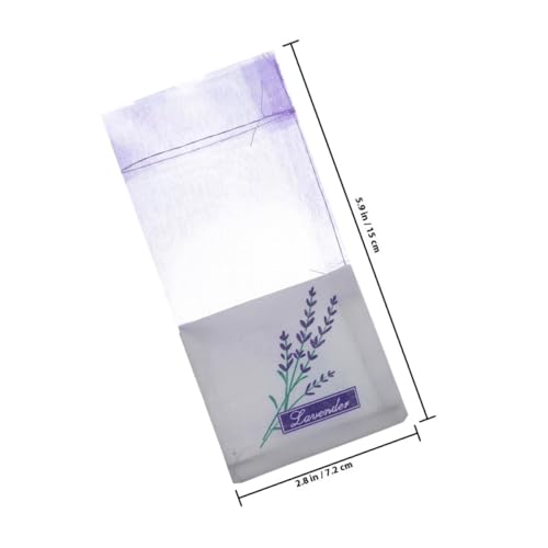 50 bolsas sachet vacías de lavanda con cordón decorativo miniatura 2