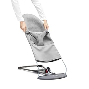 BabyBjörn Stoffen zitje voor babywip, 3D-jersey, lichtgrijs