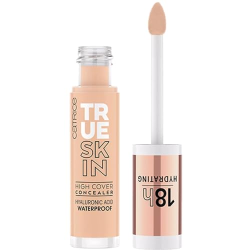 Catrice | True Skin High Cover Concealer (015 | Warm Vanilla) | Waterproof & Lightweight for Soft Matte Look | With Hyaluronic Acid & Lasts Up to 18 Hours | Vegan, Cruelty Free