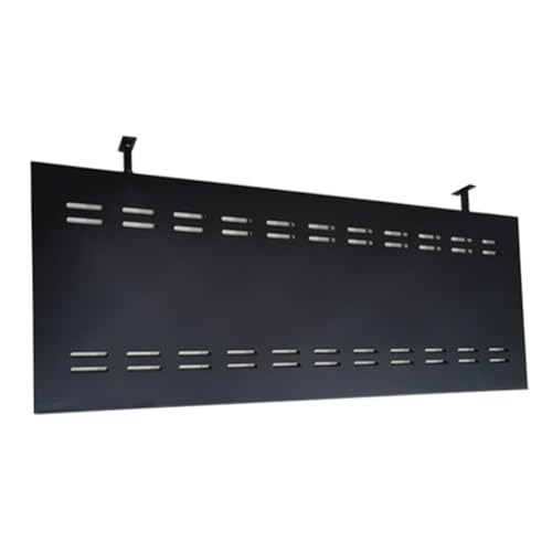 Panneau de confidentialité noir sous bureau séparateur pour espace travail à domicile - 2
