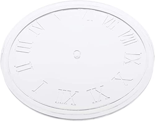 Image of URBAN BOX Clock Resin Mold Roman Numeral Arabic Numeral Clock Silicone Resin Mold for Epoxy DIY Jewelry Making Creative DIY Multipurpose Transparent Silicone Coaster Mold (12 Inch)-40