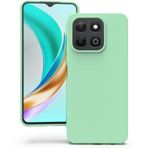 Coque Honor 200 Lite antichoc et antidérapante soft touch cyan clair