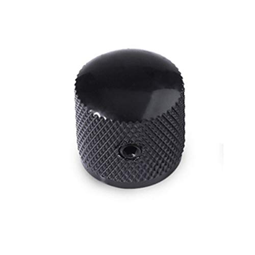 Lgege Metal Volume Tone Dome Knobs Volume Control Knobs For Electric Guitar Bass With Inner Hexagon Spanner Black, 4 Pcs #TOP2