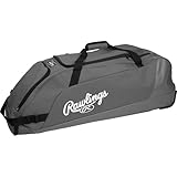 Rawlings | WORKHORSE Wheeled Equipment Bag | Baseball & Softball | Graphite