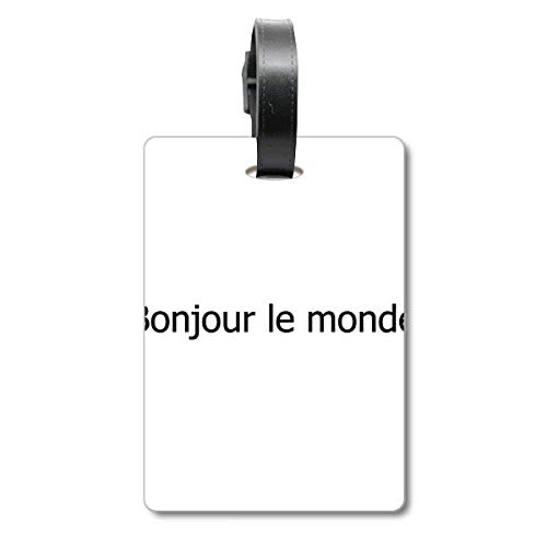 Étiquette pour valise de voyage Hello World idéale pour vos vacances