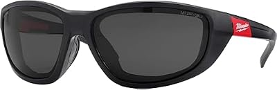 Milwaukee Premium High Performance Polarized Safety Glasses with Removable Gasket