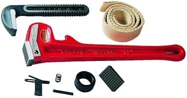 Ridgid - Piezas de repuesto para llave de tubería Conjunto de mandíbula de talón y pasador Piezas de repuesto para ensamblaje de mandíbula de talón