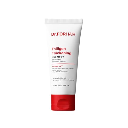 Image of Dr.FORHAIR Folligen Thickening Shampoo 2.4 oz | Biotin, Salicylic Acid & Rosemary | Volumizing Formula for Fuller-Looking Hair
