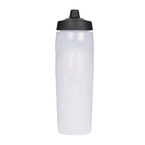 Image of Nike REFUEL Bottle 24 OZ Graphic Graphic Clear /Black /LT Crimson /Safety Orange /White, SQUEEZABLE Sipper Bottle 710 ml