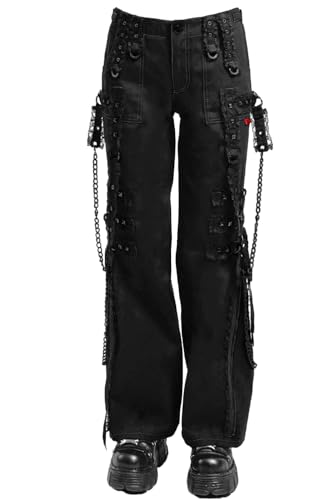 Midnight Dark Street Chain Pants [Black/Black]
