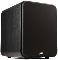 Signature Elite ES10 Subwoofer (Black), 10" Long-Throw Woofer with Mineral-Filled Polymer Cone, 200W Class D Amplifier, Front Firing Home Subwoofer, Time-Smart Phase Control