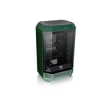 Thermaltake Caixa de computador Tower 300 Racing Verde/Micro-ATX/Ventiladores pré-instalados de 2 x 140 mm/Garantia de 2 anos