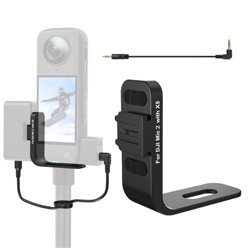 for Insta360 X5p}CNX^h ghbNANZT[ A~ for DJI Mic 2/ Mic MiniV[o[Ή I[fBIz_[ uPbg A_v^[ for Insta 360 X5 Ȃ}CNR[hV[ }E