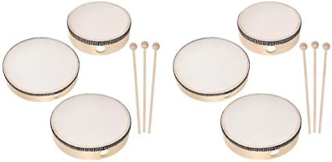 Musical Instruments 12 pcs 6 Inch 8 Inch 10 Inch Kids Hand Drum Percussion Wood Frame Drum Set Wood Drum for Kids