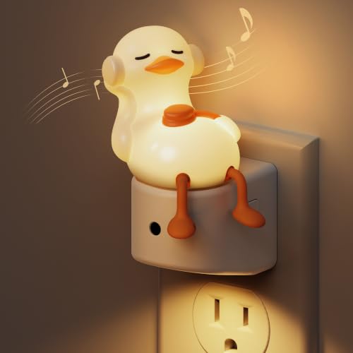 Image of L LOHAS LED Plug-in Night Light for Kids, Cute Duck, Color Changing | LED Night Light with Dusk to Dawn Sensor, Christmas, Birthday Gift Nightlight for Girls & Kids, Room Decor 1Pack