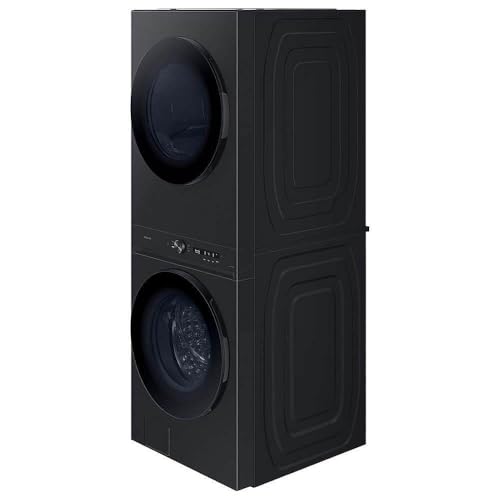 Samsung WH46DBH500EV 4.6/7.6 Cu. Ft. Brushed Black Bespoke AI Stacked Washer/Dryer