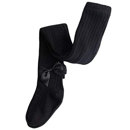 Preisvergleich Produktbild Gaga city Strumpfhosen Baby Mädchen Bow Strickstrumpfhose Winter Thermo Blickdicht Kinder Neugeboren Leggings 1-12 Jahre / 6-12Monate