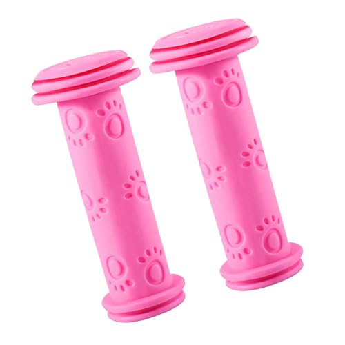 子供用自転車ハンドルバーグリップ 快適&ソフトラバーグリップ 滑りにくい質感 幼児用アクセサリー 簡単取り付け カラフルなグリップ