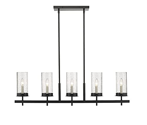 redeast Kitchen Island Pendant Light, Island Lights for Kitchen, 5-Light Linear Pendant Lighting,Industrial Kitchen Island Hanging Lights,Chandeliers for Dinning Room