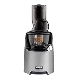 Kuvings EVO820 Signature, Slow Juicer Entsafter fur Gemüse und Obst , Kaltpresser , leiser Motor (Matt Silver), Inklusive Smoothie/Sorbetfilter