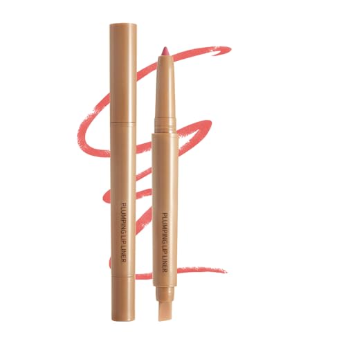 Image of Matte Lip Liner Pencil, Long-Lasting Creamy Formula with Silicone Smudger, Waterproof Non-Staining Crayon for Lip Contouring, Plump Define Sculpting 02#
