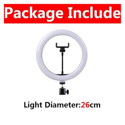 Aro de luz LED regulable de 26cm para fotografía y vídeo 3