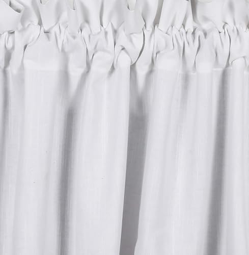 Ramanta Home 38849 Curtain Valance For Windows 100% Cotton Slub Farmhouse Design thumb #4