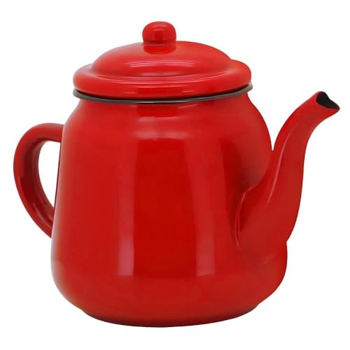 Bule Esmaltado Tradicional Vermelho 1L - Yazi