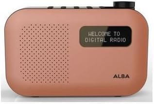 Alba Mono DAB Radio in Pink, Blue, Orange or Green (Orange)