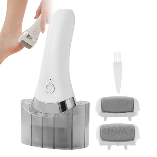 Removedor de callos para pies | 3 modos impermeable con cepillo de limpieza | Eléctrico para quitar callos del pie - para el cuidado de la piel de los talones secos y agrietados Hombres Mujeres