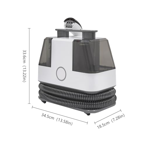 YIYIONCE Carpet Cleaner Machine 450W Upholstery Cleaner Portable Carpet Spot and Upholstery Cleaner Lightweight Carpet Cleaner with Wheels Small Extractor Vacuum for Sofa Mattress Pet Hair| US STOCK