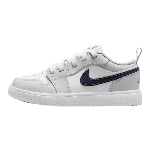 preschool jordan 1 low alt (white/midnight navy)