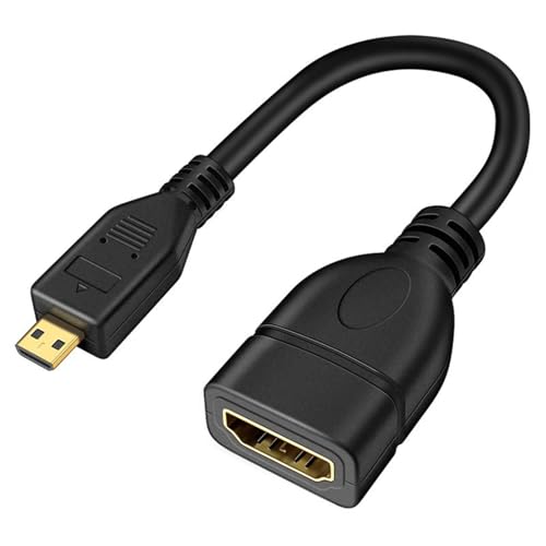 Duyeuau Adaptador MicroHDMI UltraHD 4K para transmisión de señales para entretenimiento doméstico y presentaciones de negocios