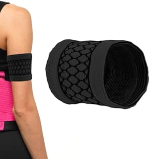 Continuous Glucose Monitoring Arm Band, CGM Sensor Protective Armband for G6 Freestyle Libre Dexcom (Medium, Dark)