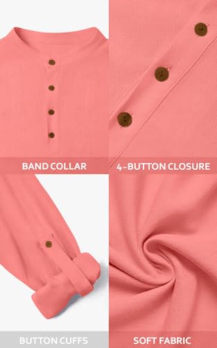 Image of Men's Solid Cotton Blend Regular Fit Mandarin /Chinese Collor Short Kurta for Men