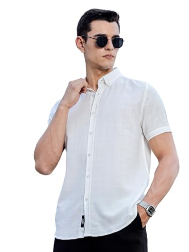 Thomas Scott Men's Polyester Slim Fit Shirt