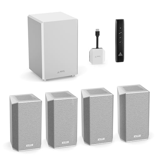 AWOL VISION ThunderBeat 4.2.2 Système Audio de cinéma Maison entièrement sans Fil (4.1.2)