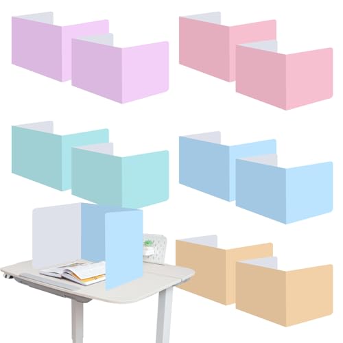 4er Set Schreibtisch Sichtschutz Hellgrau 30x60 Cm – Filz Trennwand Schneidbar, Schallschutz & Privatsphäre Für Büro
