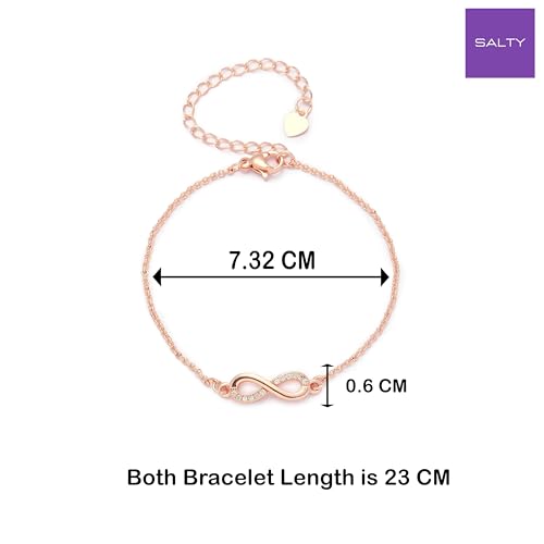 Image of SALTY Anti Tarnish Bracelet for Women | Fancy Bracelet | Jewellery Gifts | Hand Band | Fashion Accessories for Girls | Minimal Jewelry Design | Gift for Rakhi | Gift for Diwali, Christmas, Marriage, Birthday